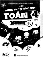 Bài tập hàng ngày toán lớp 4 tập 1 kết nối tri thức
