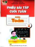 Bài tập cuối tuần toán 4