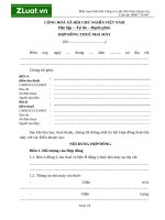 Mẫu hợp Đồng thuê nhà máy chuẩn pháp lý