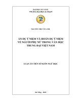 ẨN DỤ Ý NIỆM VÀ HOÁN DỤ Ý NIỆM VỀ NGƯỜI PHỤ NỮ TRONG VĂN HỌC TRUNG ĐẠI VIỆT NAM