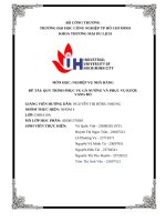 IUH - NGHIỆP VỤ NHÀ HÀNG - ĐỀ TÀI: QUY TRÌNH PHỤC VỤ GÀ NƯỚNG VÀ PHỤC VỤ RƯỢU VANG ĐỎ