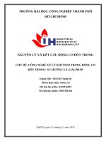 IUH - NGUYÊN LÝ VÀ KẾT CẤU ĐỘNG CƠ ĐỐT TRONG - CÔNG NGHỆ XỬ LÝ KHÍ THẢI TRONG ĐỘNG CƠ ĐỐT TRONG: XU HƯỚNG VÀ GIẢI PHÁP