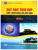 DẠY HỌC TÍCH HỢP PHÁT TRIỂN NĂNG LỰC HỌC SINH quyển 2