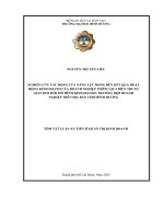 Tóm tắt nghiên cứu tác Động của năng lực Động Đến kết quả hoạt Động kinh doanh của doanh nghiệp thông qua biến trung gian Đổi mới mô hình kinh doanh trường hợp doanh nghiệp trên Địa bàn tỉnh bình dương