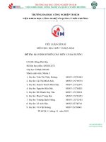 IUH - TIỂU LUẬN ĐỊA CHẤT VÀ ĐỊA MẠO - ĐỊA HÌNH BỜ BIỂN, ĐÁY BIỂN VÀ ĐẠI DƯƠNG