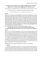 NCKH - ẢNH HƯỞNG NỒNG ĐỘ XÚC TÁC NAOH VÀ NHIỆT ĐỘ PHẢN ỨNG ĐẾN HIỆU SUẤT VÀ CHẤT LƯỢNG BIODIESEL TỪ DẦU ĐẬU NÀNH