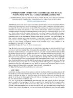 NCKH - CẢI THIỆN ĐỘ BỀN VÀ HIỆU NĂNG CỦA NHIÊN LIỆU NHŨ DO BẰNG PHƯƠNG PHÁP ĐỒNG HÓA VÀ ĐIỀU CHỈNH THÀNH PHẦN PHA