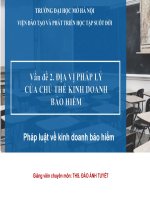 Bài giảng   luật về bảo hiểm kinh doanh el42  ehou  pdf