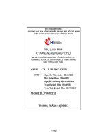 IUH - Tiểu luận Kỹ năng nghề nghiệp kỹ sư - Tìm hiểu kỹ năng giao tiếp ngôn ngữ và phi ngôn ngữ, đưa ra các giải pháp để cải thiện kỹ năng giao tiếp của bản thân