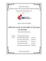 IUH - KLTN - THIẾT KẾ SA BÀN XE MÁY ĐIỆN VÀ XÂY DỰNG CÁC BÀI HỌC