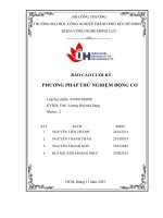 IUH - Báo cáo cuối kỳ - Phương pháp thử nghiệm động cơ