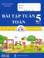 Bài tập tuần toán 5 tập 2 kết nối tri thức