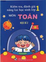 Kiểm tra Đánh giá năng lưc hk2 toán