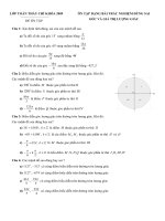 Góc lượng giác và giá trị lượng giác