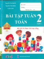 Bài tập tuần toán lớp 2 tập 1 kết nối tri thức bản màu 2024