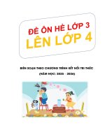 Bộ Ôn hè môn toán lớp 2 lên 3 bộ kết nối tri thức nâng cao năm 2024