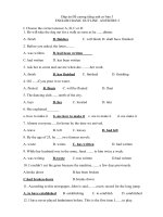 Đề cương tiếng anh cơ bản 3 1