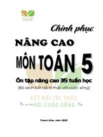 In trắng Đen chinh phục và nâng cao toán 5 Ôn tập nâng cao 35 tuần học bản a4