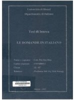 000091404 LE DOMANDE IN ITALIANO
