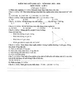 9 Đề kiểm tra giữa học kì 1 toán lớp 4 năm 2025   2026