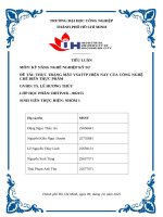 IUH - KỸ NĂNG NGHỀ NGHIỆP KỸ SƯ - THỰC TRẠNG MẤT VSATTP HIỆN NAY CỦA CÔNG NGHỆ CHẾ BIẾN THỰC PHẨM