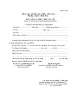 Mẫu 02  Đơn Đề nghị Ủy quyền trực tiếp