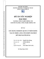 Xây dựng website quản lý nhân khẩu tại xã triệu lăng tích hợp chatbot hỗ trợ người dùng