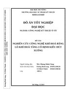 Nghiên cứu công nghệ khí hoá bằng lò khí hoá tầng cố Định kiểu hút xuống