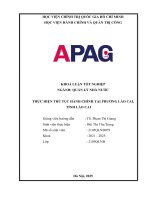 Thực hiện thủ tục hành chính tại phường lào cai, tỉnh lào cai