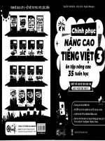 Trắng Đen chinh phục nâng cao tiếng việt lớp 3 Ôn tập nâng cao 35 tuần học kết nối tri thức
