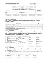 23 24 anh 6 ktgk Đề 1