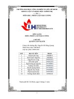 IUH - PHÁP LUẬT ĐẠI CƯƠNG - QUYỀN CON NGƯỜI