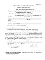 Mẫu 03  Đơn Đề nghị nhận thay tc chuẩn