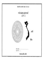 Vở ghi lịch sử lớp 12 năm 2025   2026