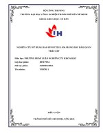 IUH - NGHIÊN CỨU SỬ DỤNG BAO BÌ PECTIN LÀM MÀNG BỌC BẢO QUẢN TRÁI CÂY