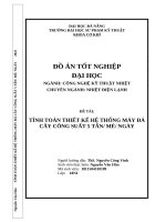 Tính toán thiết kế hệ thống máy Đá cây công suất 5 tấn mẻ ngày