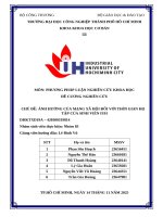 IUH - ĐỀ CƯƠNG NGHIÊN CỨU - ẢNH HƯỞNG CỦA MẠNG XÃ HỘI ĐỐI VỚI THỜI GIAN HỌC TẬP CỦA SINH VIÊN IUH