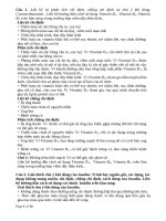 Đề cương môn dược lý