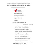 IUH - ĐỊA CHẤT ĐỊA MẠO - ĐỊA HÌNH MIỀN NÚI