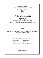 Xây dựng nền tảng cung cấp dịch vụ lễ tân Ảo cho ngành du lịch