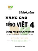 Bị thiếu in chinh phục nâng cao tiếng việt lớp 4 Ôn tập nâng cao 35 tuần học kết nối tri thức