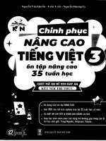 Trắng Đen chinh phục nâng cao tiếng việt lớp 3 Ôn tập nâng cao 35 tuần học kết nối tri thức a4