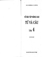 Vở bài tập nâng cao từ và câu lớp 4 lê phương nga in lần thứ 10  bản ngang    chuẩn