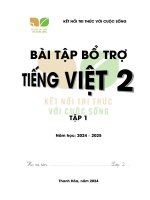 Bài tập bổ trợ và nâng cao tiếng việt lớp 2 tập 1 buổi học thứ hai trần thị hiền lương thay bìa