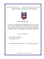 CÁC YẾU TỐ ẢNH HƯỞNG ĐẾN ĐỘNG LỰC LÀM VIỆC CỦA CÁN BỘ NHÂN VIÊN NGÂN HÀNG THƯƠNG MẠI CÓ PHẦN VIỆT Á TRONG BỐI CẢNH CHUYÊN ĐÔI SỐ