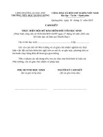 Cam kết Đội mũ bảo hiểm