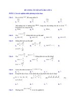 Đề cương  Ôn tập giữa hk1 lớp 11