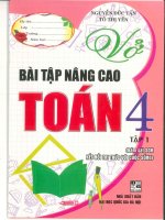 Vở bài tập nâng cao toán 4 tập 1 theo kết nối tri thức nguyễn Đức tấn
