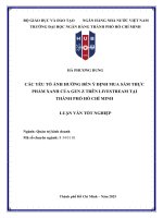 Luận văn các yếu tố Ảnh hưởng Ý Định mua sắm thực phẩm xanh của gen z trên livestream tại thành phố hồ chí minh