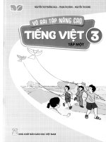 Vở bài tập nâng cao  tiếng việt lớp 3 tập 1 kết nối tri thức nguyễn thị phương nga